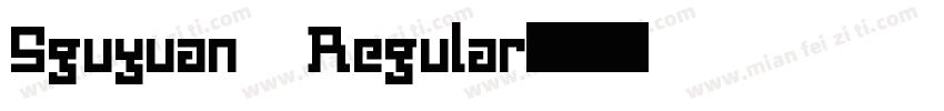 Sguyuan Regular字体转换